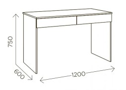 "Илия М6"  стол письменный, ф-ка "Комфорт S" 5 304 Р. в Вира Мебель "Илия М6"  стол письменный, ф-ка "Комфорт S"