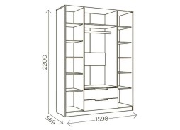 "Илия М15" шкаф, ф-ка "Комфорт S" 36 536 Р. в Вира Мебель "Илия М15" шкаф, ф-ка "Комфорт S"
