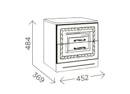 "Гертруда М5" тумбы прикроватные, ф-ка "Комфорт S" 4 202 Р. в Вира Мебель "Гертруда М5" тумбы прикроватные, ф-ка "Комфорт S"