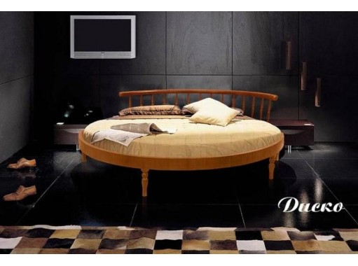 круглая деревянная кровать "Диско"