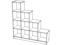 "Касия 5" стеллаж, ф-ка "Комфорт S" 6 569 Р. в Вира Мебель "Касия 5" стеллаж, ф-ка "Комфорт S"