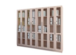 "Библиотека №4 МДФ" шкаф для книг - двери гармошка