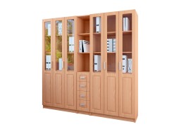 "Библиотека №5 МДФ" шкаф для книг - распашные двери