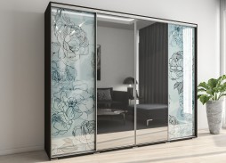 "Модус 25" шкаф купе с фотопечатью 61 650 Р. в Вира Мебель "Модус 25" шкаф купе с фотопечатью