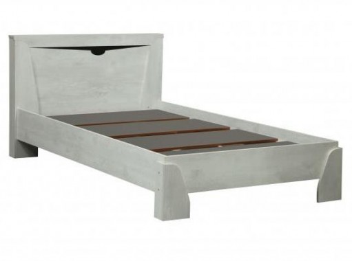 "Лючия 33.08 бетон" кровать с настилом, ф-ка Олимп мебель