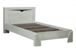 "Лючия 33.08 бетон" кровать с настилом, ф-ка Олимп мебель