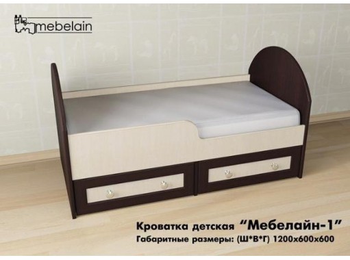 Кроватка детская "Мебелайн 1"