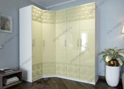 Меркурий Люкс фреза №3 шкаф угловой распашной