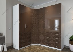 Меркурий Люкс фреза №13 шкаф угловой распашной