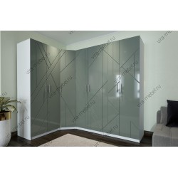 Меркурий Люкс фреза №1 шкаф угловой распашной