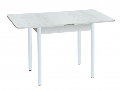 Стол обеденный "Эко" 80*60/120 белый/ножки муар белый, ф-ка Система Мебели