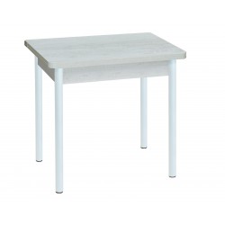 Стол круглый, раздвижной ЛДСП белый, ф-ка Система Мебели