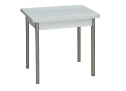 Стол обеденный "Эко" 80*60/120 белый/ножки металлик, ф-ка Система Мебели