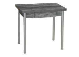 Стол обеденный с ящиком "Эко" 80*60/120 сосна пасадена/металлик, ф-ка Система Мебели