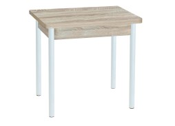 Стол обеденный "Эко" 80*60/120 дуб сонома/ белый, ф-ка Система Мебели