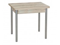 Стол обеденный Эко 80*60/120 дуб сонома/металлик, ф-ка...