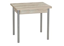 Стол обеденный "Эко" 80*60/120 дуб сонома/металлик, ф-ка Система Мебели