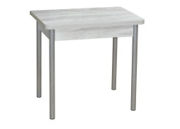 Стол обеденный "Эко" 80*60/120 шимо светлый/ножки металлик, ф-ка Система Мебели