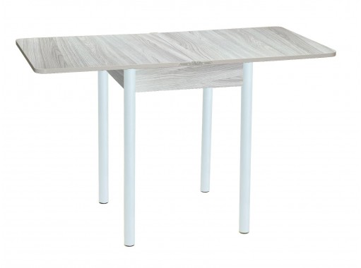 Стол обеденный "Эко" 60*60/120 шимо светлый/белый, ф-ка Система Мебели
