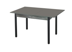 Стол обеденный "Альфа" с фотопечатью графит/сосна пасадена/чёрный, ф-ка Система Мебели