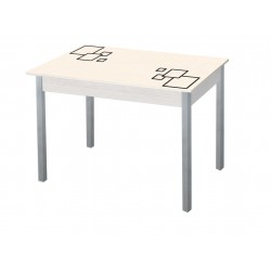 Стол круглый, раздвижной ЛДСП белый, ф-ка Система Мебели