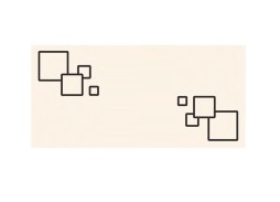Стол обеденный "Альфа" с фотопечатью дуб молочный/беж.квадраты/металлик, ф-ка Система Мебели