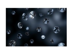 Стол обеденный "Бронкс" с фотопечатью 80*58/116 бетон/кристаллы/белый, ф-ка Система Мебели