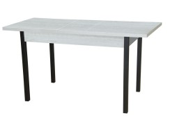 Стол обеденный "Колорадо" раздвижной 68*110/140 бетон/чёрный, ф-ка Система Мебели