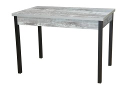 Стол обеденный "Колорадо" раздвижной 68*110/140 бетон тёмный/чёрный, ф-ка Система Мебели