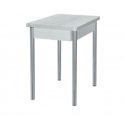 Стол круглый, раздвижной ЛДСП белый, ф-ка Система Мебели