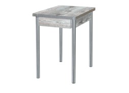 Стол обеденный "Глайдер" 70*50/100 бетон тёмный/ножки металлик, ф-ка Система Мебели