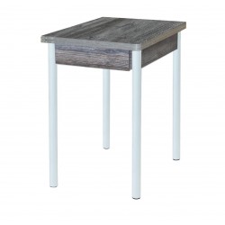 Стол круглый, раздвижной ЛДСП белый, ф-ка Система Мебели