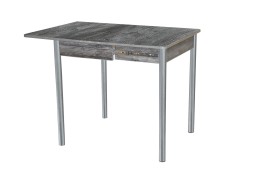 Стол обеденный "Глайдер" 70*50/100 сосна пасадена/ножки металлик, ф-ка Система Мебели