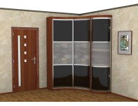 Радион шкаф купе с радиусным распашным угловым элементом