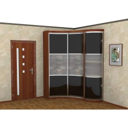 Радион шкаф купе с радиусным распашным угловым элементом