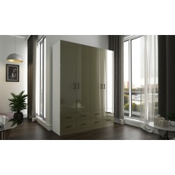 Сканди 1 шкаф распашной на ножках