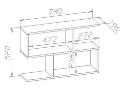Полка настенная ПК-2 ф-ка Сокол 2 290 Р. в Вира Мебель Полка настенная ПК-2 ф-ка Сокол