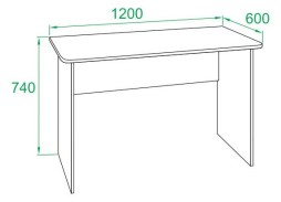 Письменный стол СПМ-02 (цвет Венге) ф-ка Сокол 4 920 Р. в Вира Мебель Письменный стол СПМ-02 (цвет Венге) ф-ка Сокол