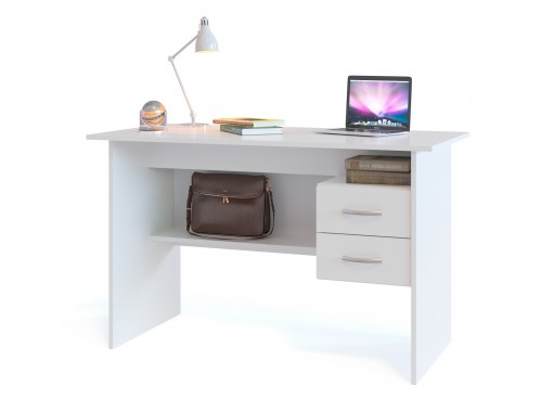 Письменный стол СПМ-07 со встроенной тумбой (цвет Венге) ф-ка Сокол