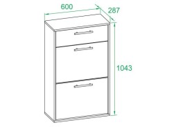Прихожая ВШ-5+ТП-1+ПЗ-3+ТП-2+ШО-1 ф-ка Сокл 31 920 Р. в Вира Мебель Прихожая ВШ-5+ТП-1+ПЗ-3+ТП-2+ШО-1 ф-ка Сокл