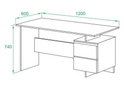 Компьютерный стол КСТ-103 ф-ка Сокол 7 820 Р. в Вира Мебель Компьютерный стол КСТ-103 ф-ка Сокол