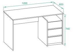 Письменный стол СПМ-21 ф-ка Сокол 10 020 Р. в Вира Мебель Письменный стол СПМ-21 ф-ка Сокол