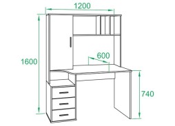 Компьютерный стол КСТ-16 ф-ка Сокол 13 120 Р. в Вира Мебель Компьютерный стол КСТ-16 ф-ка Сокол