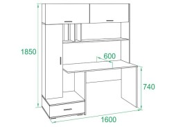 Компьютерный стол КСТ-17 ф-ка Сокол 20 350 Р. в Вира Мебель Компьютерный стол КСТ-17 ф-ка Сокол