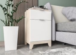 Хелен №13 тумба прикроватная ЛДСП 8 300 Р. в Вира Мебель Хелен №13 тумба прикроватная ЛДСП