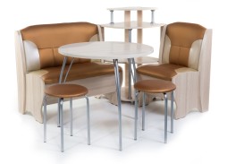 "Лотос" кухонный уголок ясень, ф-ка Бител 22 176 Р. в Вира Мебель "Лотос" кухонный уголок ясень, ф-ка Бител