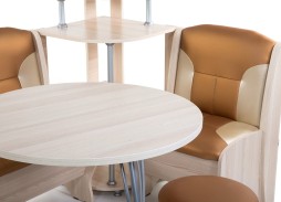 "Лотос" кухонный уголок ясень, ф-ка Бител 22 176 Р. в Вира Мебель "Лотос" кухонный уголок ясень, ф-ка Бител