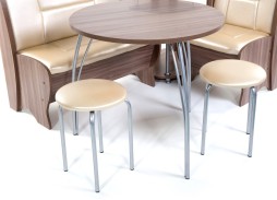 "Лотос" кухонный уголок шимо тёмный, ф-ка Бител 22 176 Р. в Вира Мебель "Лотос" кухонный уголок шимо тёмный, ф-ка Бител