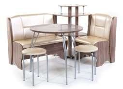 "Лотос" кухонный уголок шимо тёмный, ф-ка Бител 22 176 Р. в Вира Мебель "Лотос" кухонный уголок шимо тёмный, ф-ка Бител