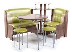 "Лотос" кухонный уголок шимо тёмный, ф-ка Бител 22 176 Р. в Вира Мебель "Лотос" кухонный уголок шимо тёмный, ф-ка Бител